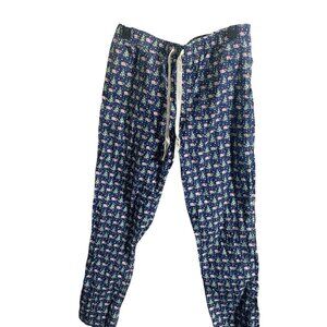 Vineyard Vines Mens M Pajama Pants Christmas Whale Print Navy